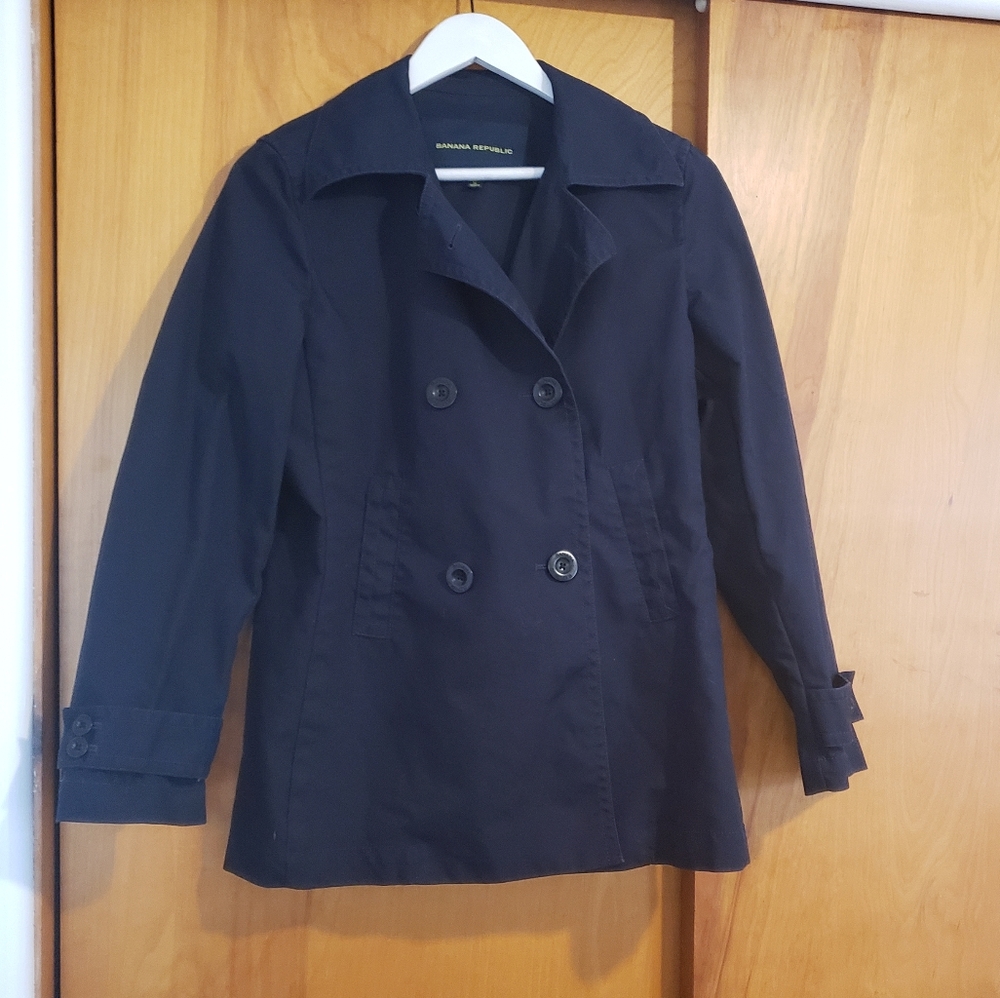 Banana Republic Cotton PeaCoat - size M